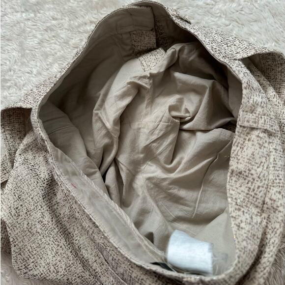 Max Mara Weekend 29" Metallic SIlver Gold Tweed Linen Lined Shorts - Picture 11 of 12